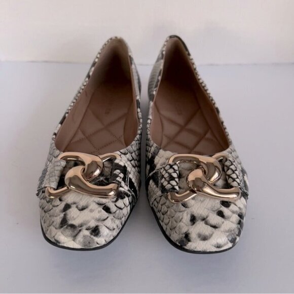 Aerosoles - Snake Pattern Ballet Flat Slip On - Multi Natural Snake. Size: 6 US. - Picture 2 of 15